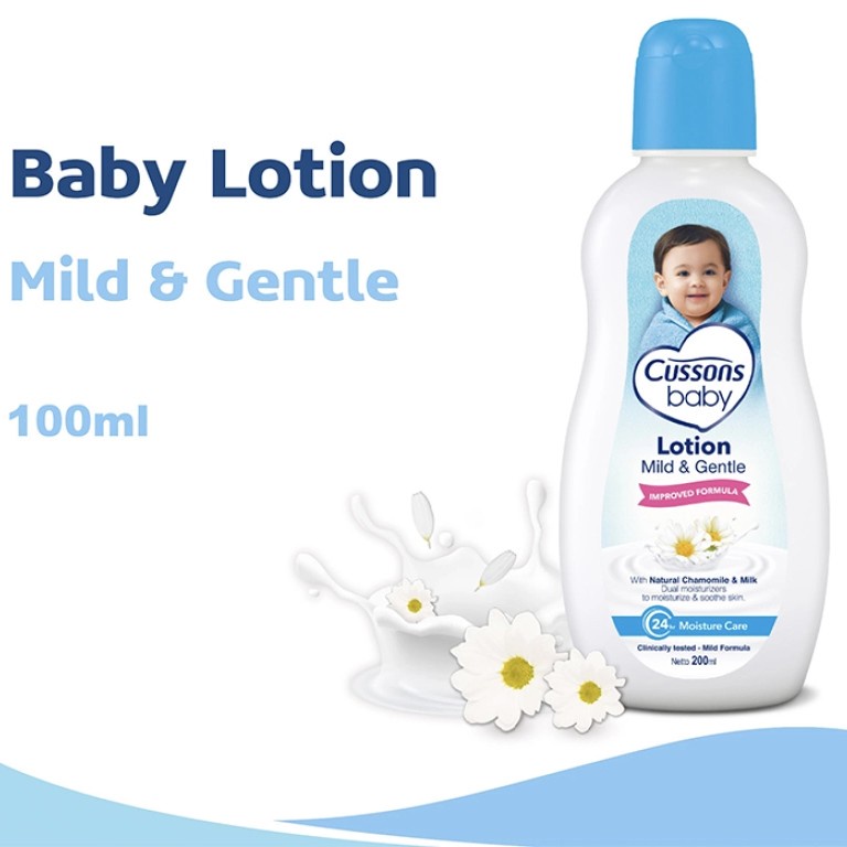Cussons Baby Hair &amp; Body Wash / Baby Lotion Mild &amp; Gentle 100 ML 100 ML - Sabun Mandi Bayi / Lotion Bayi100ml