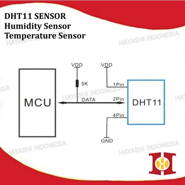 DHT11 DHT-11 Temperature Humidity Sensor Suhu Kelembaban Modul Arduino