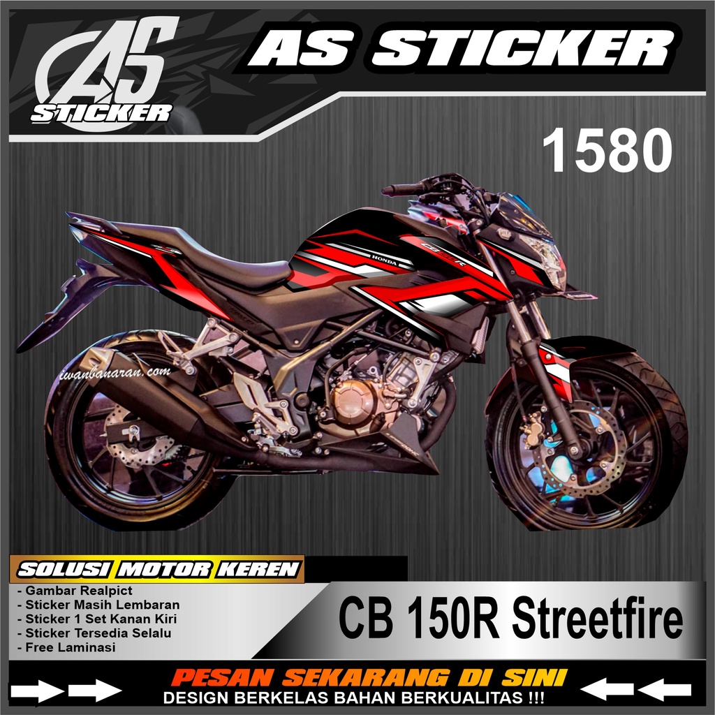 1580a Sticker Striping Cb150R Streetfire List Racing - Stiker Striping Variasi Cb150R Streetfire Sem