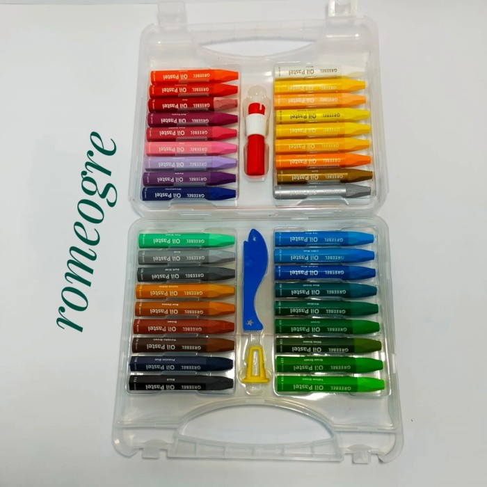 

Pastel Crayon Titi 36 Warna / Crayon Titi Oil Pastel + Rautan Crayon