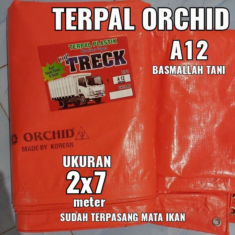 TERPAL ORCHID A12 UKURAN 2x7 meter merk TRECK