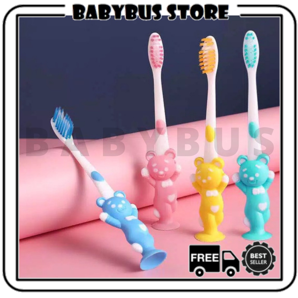 BBS Sikat Gigi Anak Set (4 Pcs) / Sikat Extra Soft Toothbrush Double Care / Sikat Gigi Halus Lembut / Sikat Gigi Karakter Import Murah