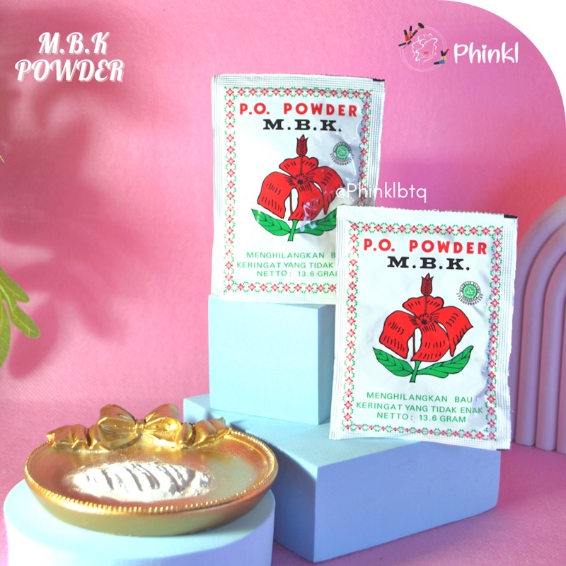 `ღ´ PHINKL `ღ´ Bedak tabur MBK anti biang keringat P.O powder pewangi ketiak anti bau badan M.B.K