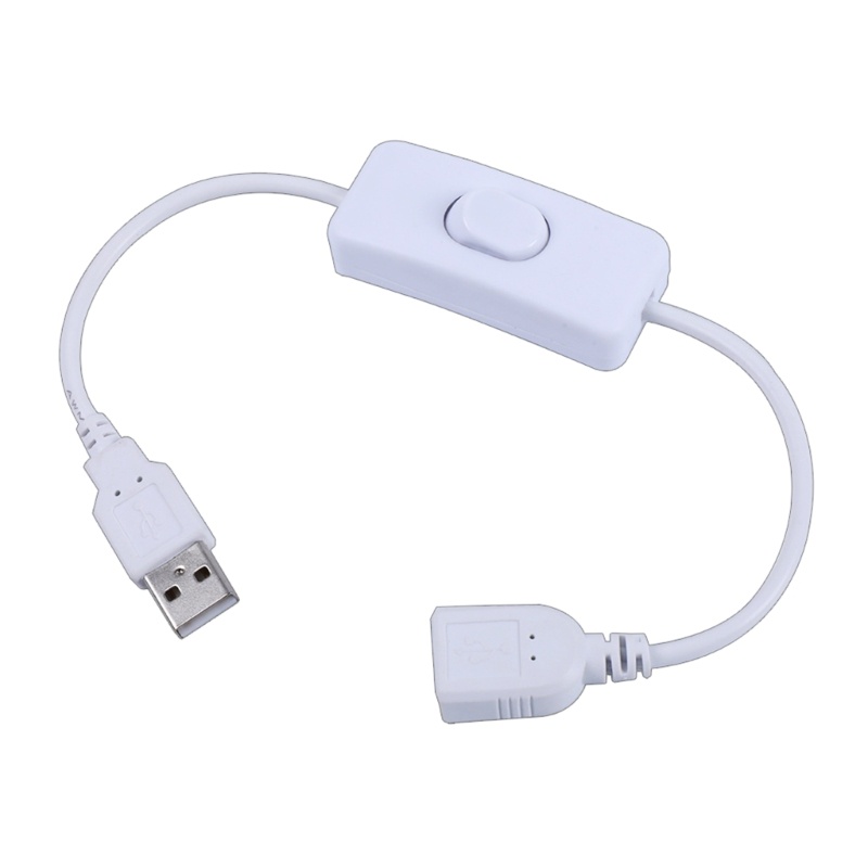 Zzz Kabel USB Male to Female Switch ON OFF Cable Extension Adapter Untuk Lampu LED USB Fan Power Line 30cm/11.8in