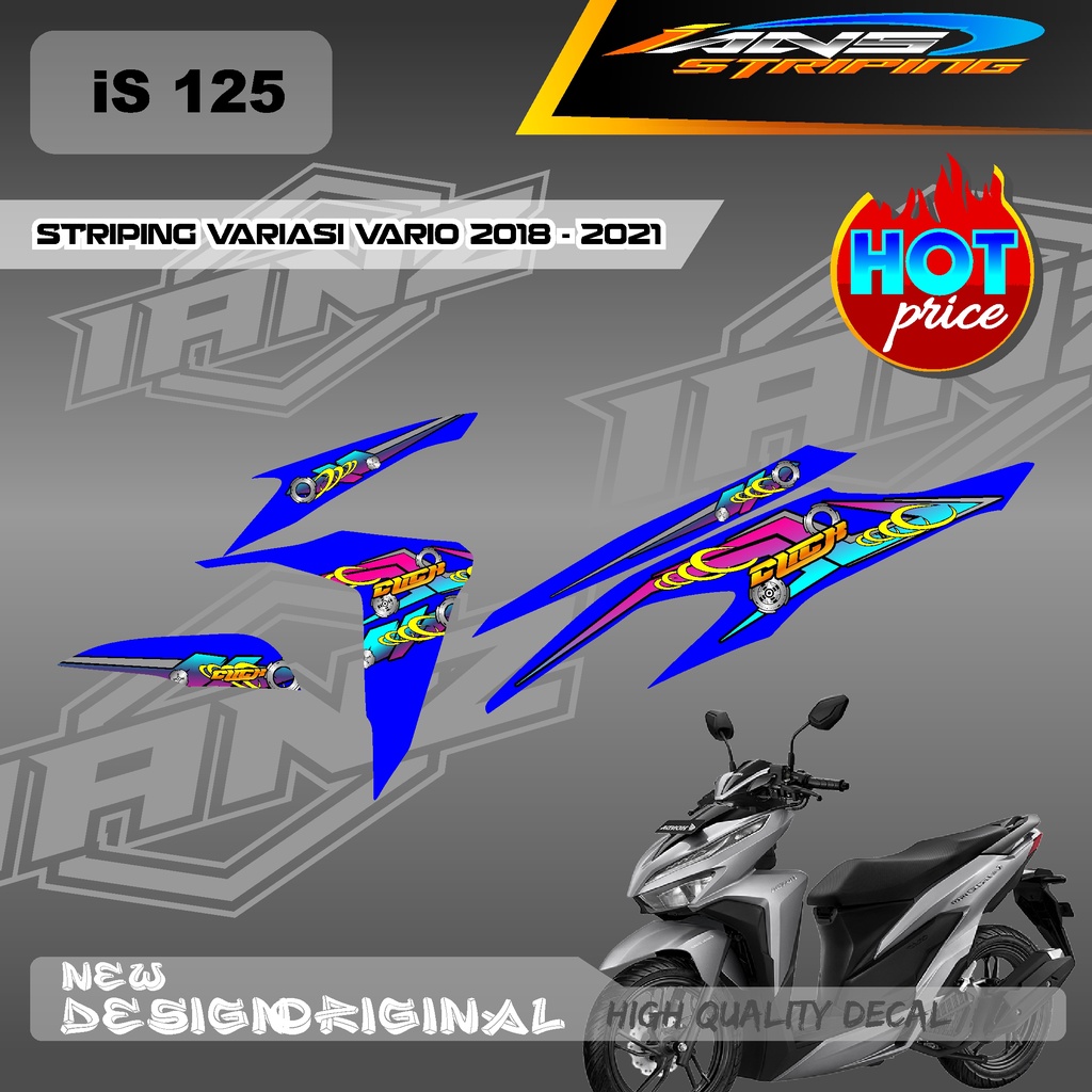 NEW DECAL STIKER STRIPING VARIO Led Vario 150 MOTIF GRAFIK RACING BAHAN HOLOGRAM / NON HOLOGRAM IS125