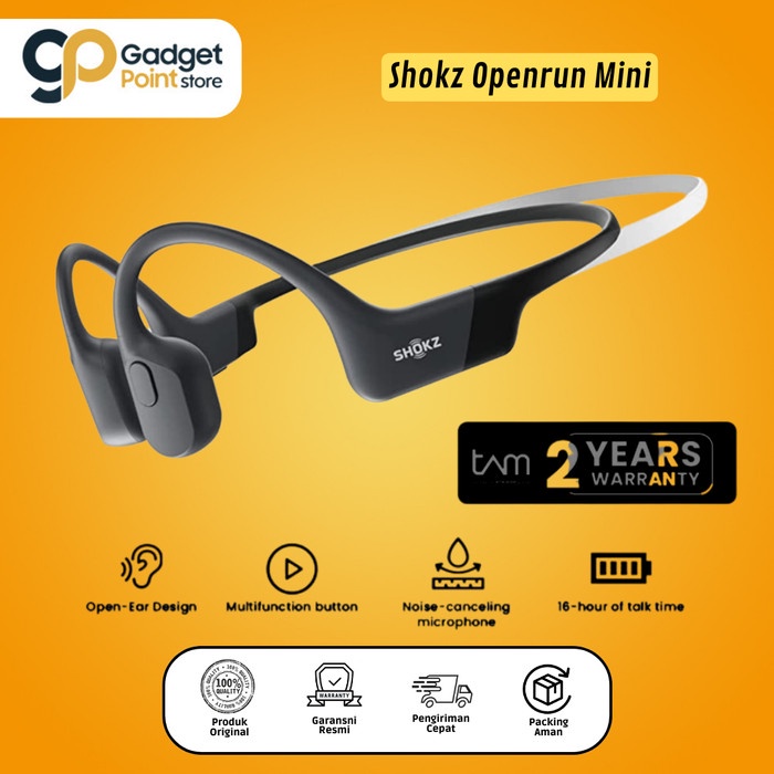 Shokz Openrun Mini Open-Ear Sport Headphones - Garansi Resmi