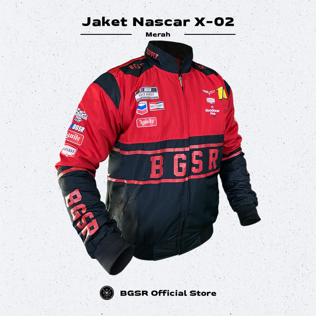 Jaket Pria Nascar Jacket Racing Sunmori Touring Motor Windbreaker Tebal Adem X02