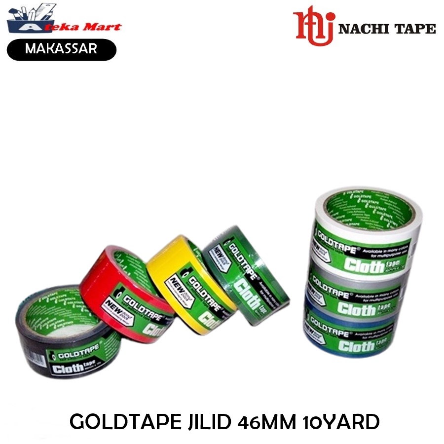 

GOLDTAPE 46MM 10Y CLOTH TAPE LAKBAN HITAM LAKBAN JILID