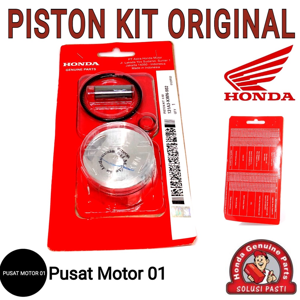 Piston Kit Vario 125 Original Ahm Honda Piston Motor Matic Ori Seher Asli Piston Kit Vario 125