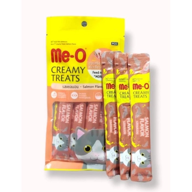 Snack kucing MEO CREAMY TREATS 60GR (isi 4pcs) 4x15gr liquid 60gr cemilan kucing creamy