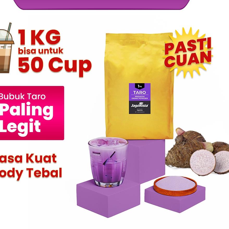 

Discount | KBM|Jagorista - 1 KG Premium GOLD Taro ( Bubuk Minuman / drink Powder )