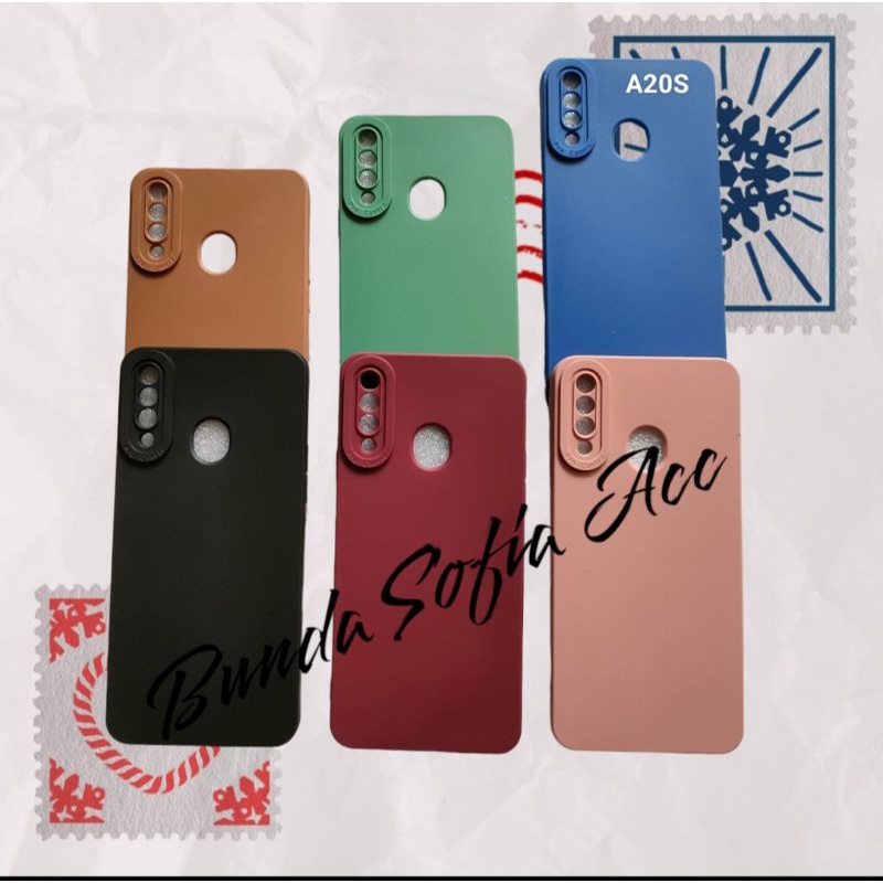 SOFTCASE PRO CAMERA FOR SAMSUNG A20S MACARON TPU CANDY PRO
