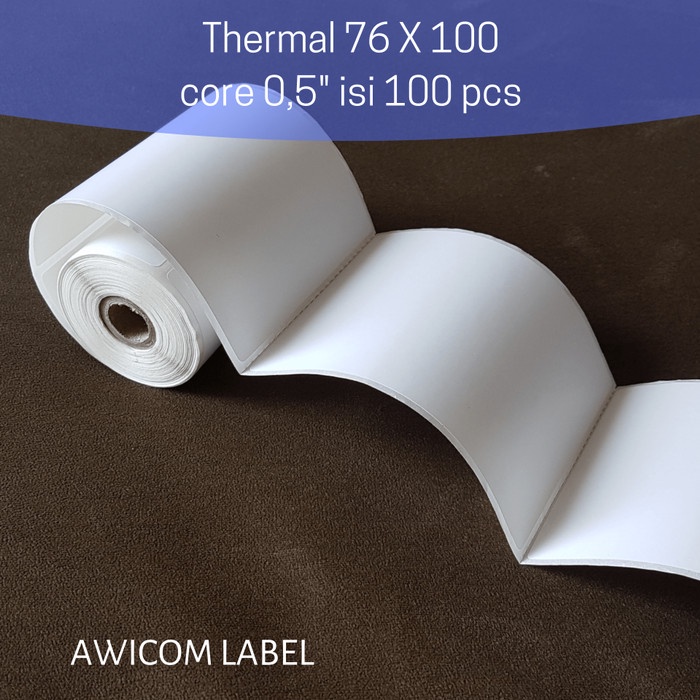 

Term Label Thermal 76X100 Mm 76 X 100 Core 0,5" 1/2 Inch - 80X100 80Mm 80