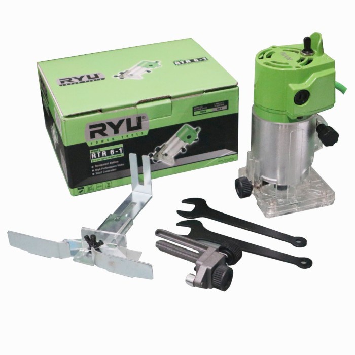 Paket Mesin Profil RYU Mesin Router Trimmer 6mm Profil Kayu Wood RTR 6 - 1 + Mata Trimmer Profil Termurah