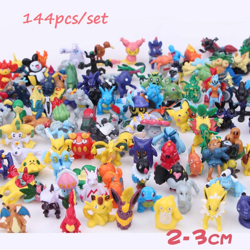 【Ready】144pcs/set Pokemon Action Figures Collection Toy Anime Kids Children Gift Toys