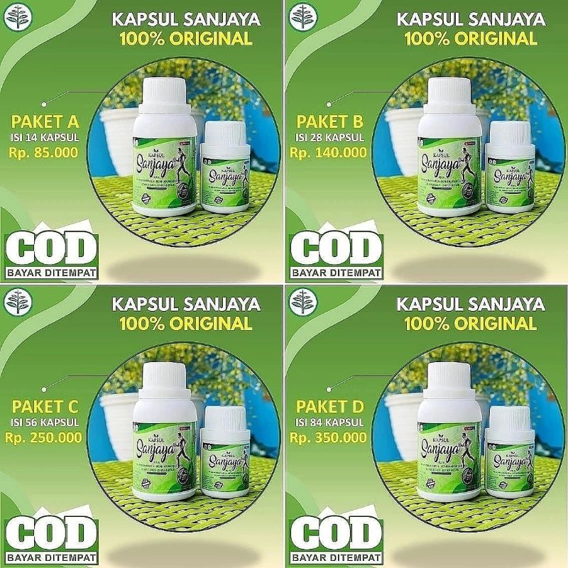 KAPSUL SANJAYA, OBAT ASAM URAT, PEGAL LINU, SAKIT PINGGANG