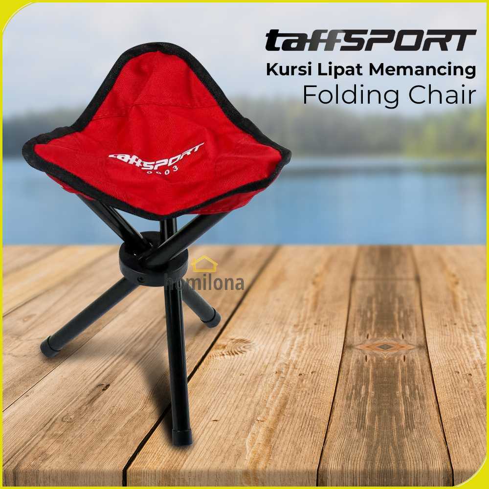 TaffSPORT Kursi Lipat Memancing Folding Legged Beach Stool Chair - A0003