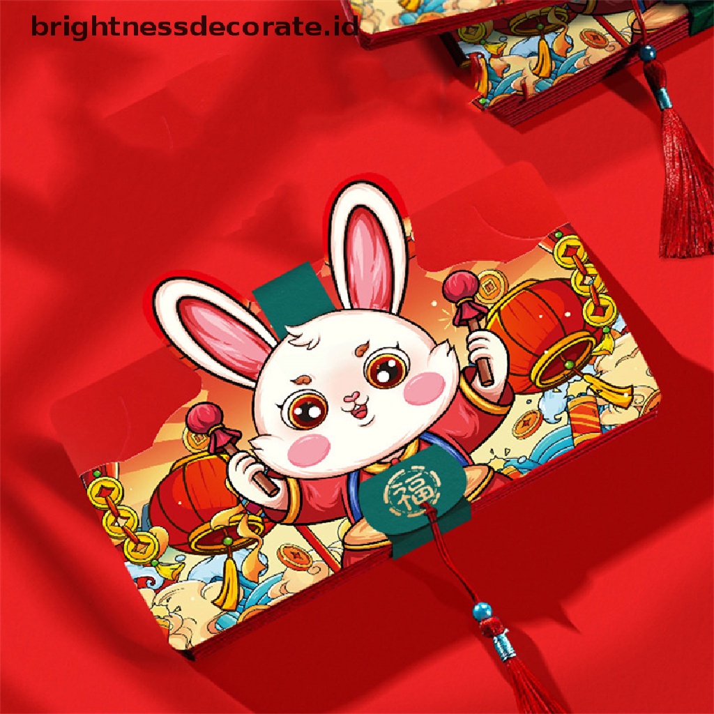 [Birth] Amplop Merah Tahun Kelinci Hongbao 2023tahun Baru Festival Musim Semi Chinese Wedding Birthday Amplop Saku Merah Chinese Year Packet [ID]