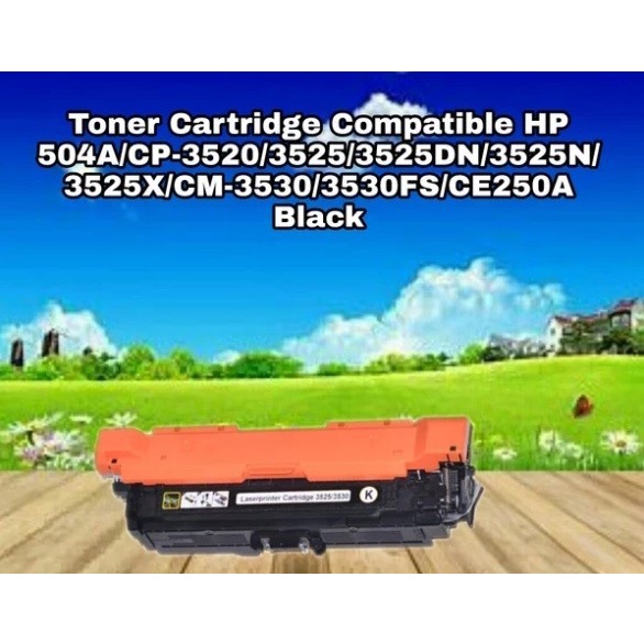 Toner Cartridge Compatible 504A CP3525 CE250A CE251A CE252A COLOR