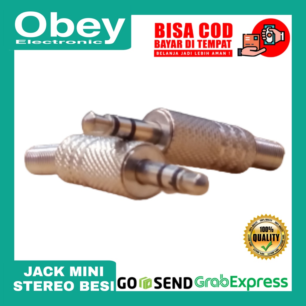 Jack Mini Stereo Besi 3,5mm