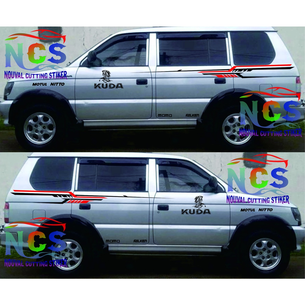 TERBARU CUTING STIKER MOBIL KUDA STIKER LIS MOBIL KUDAMitsubishi Kuda Thn 2000