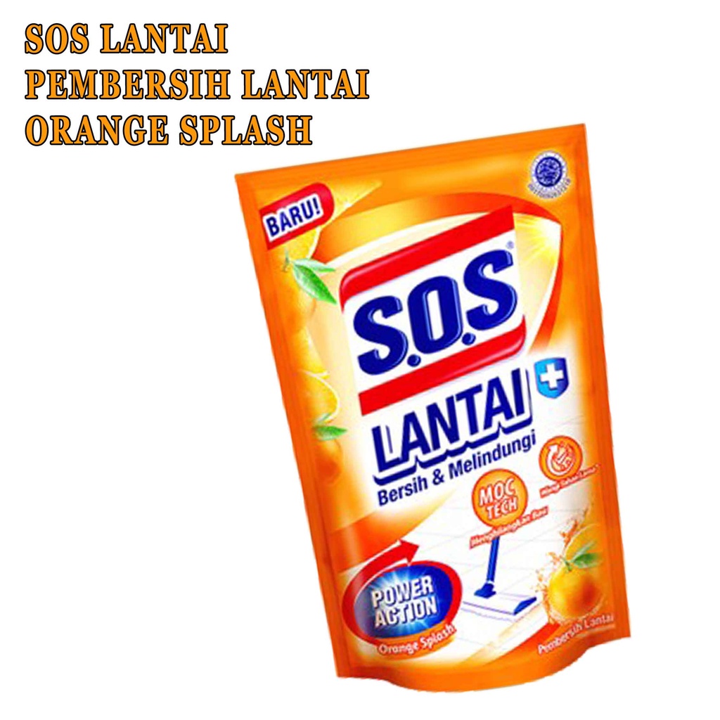 Pembersih Lantai* SOS Lantai* Orange Splash* 750ml