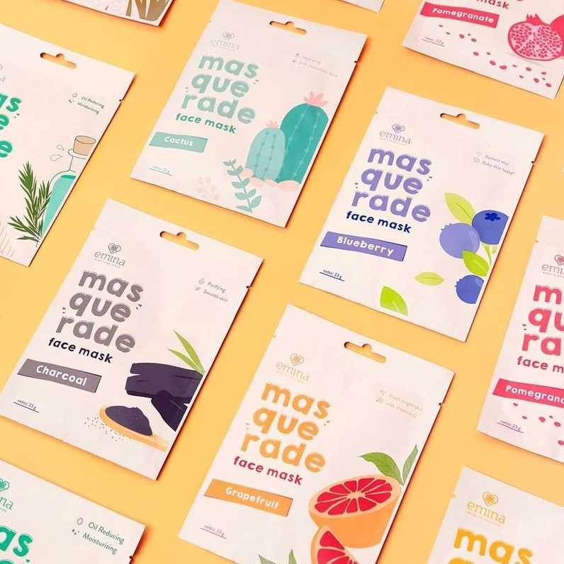 EMINA MASQUERADE FACE MASK (MASKER WAJAH SHEET) 23GR