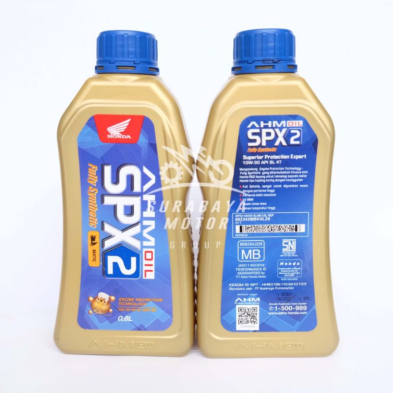 OLI SPX 2 0,8L 10W-30 API SL VARIO BEAT SCOOPY SPACY ORIGINAL HONDA MATIC