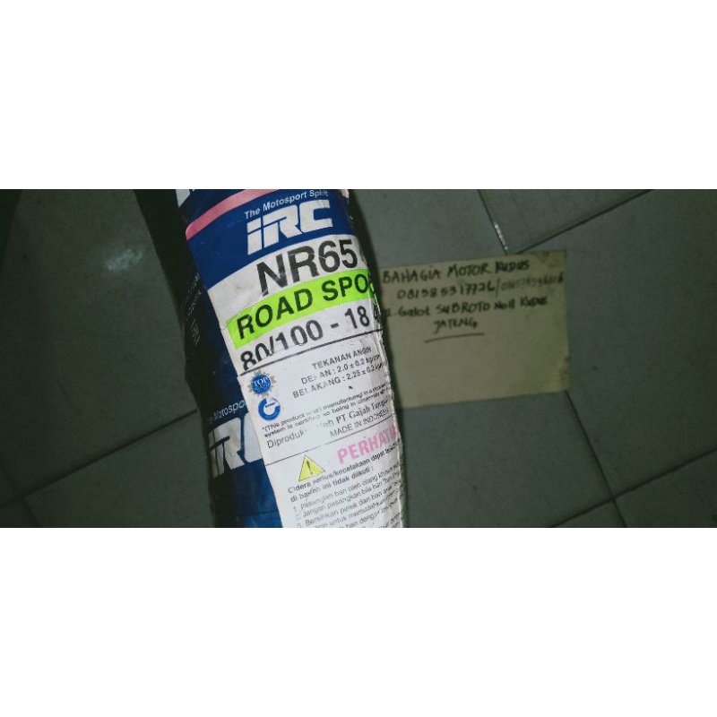 Ban luar IRC 80/100-18 NR65