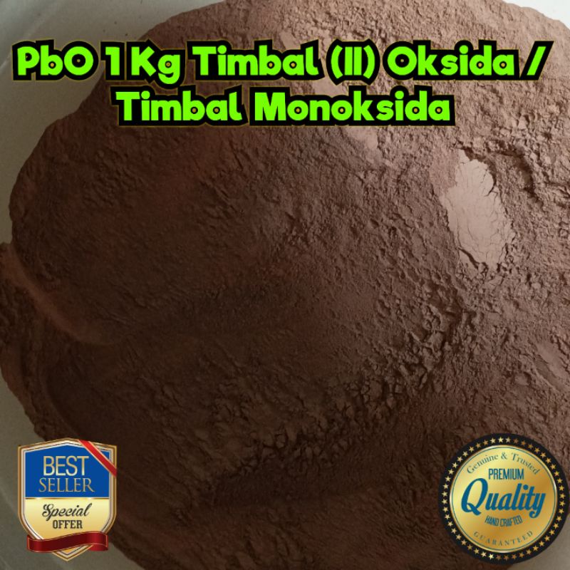 PbO Timbal (II) Oksida / Timbal Monoksida Berat 1 Kg