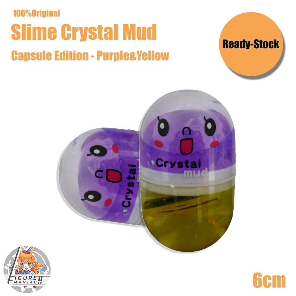 Mainan Anak - Slime Mini Capsule Edition Import Premium Slime Lucu Cute Slime Aman Crystal Mud Polkadot Balls