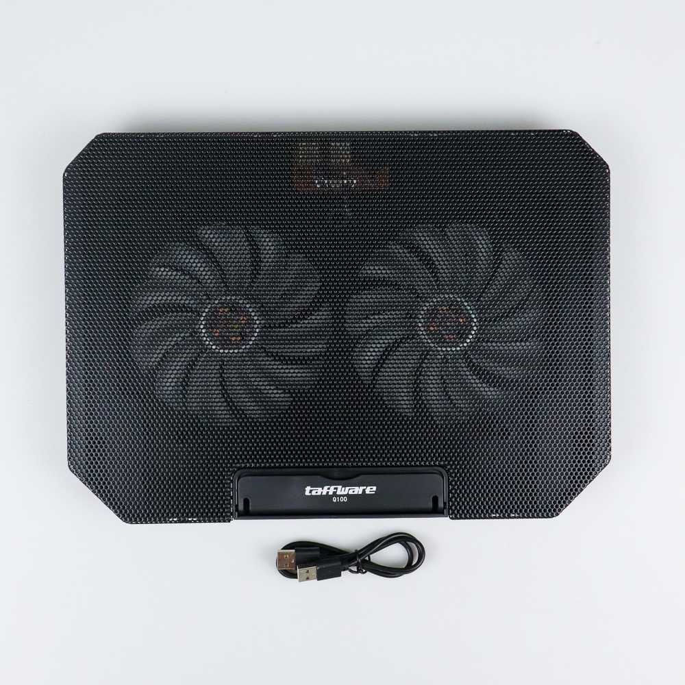 Cooling Pad Laptop 2 Kipas Alas Pendingin Laptop Adjustable Speed Fan USB Kabel