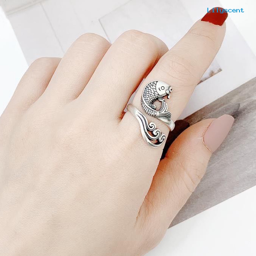 [LS] Retro Adjustable Opening Ring Alat Rajut Memakai Benang Bidal Aksesoris Jahit