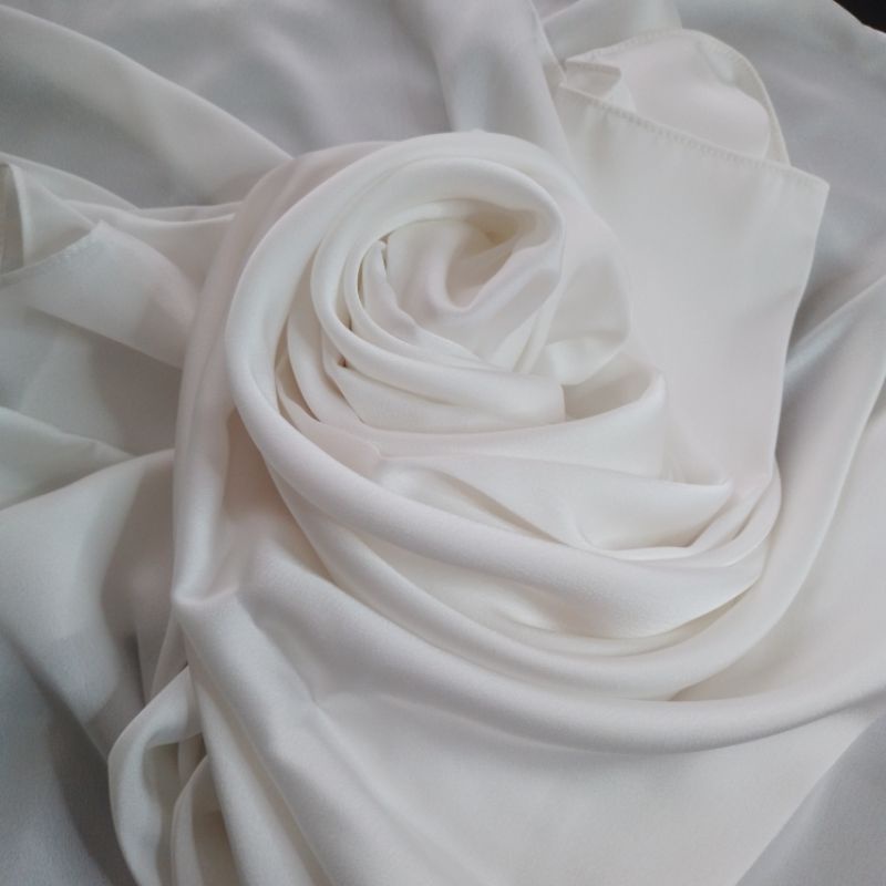 Preloved hijab branded ARNIZ warna putih premium halus segi empat