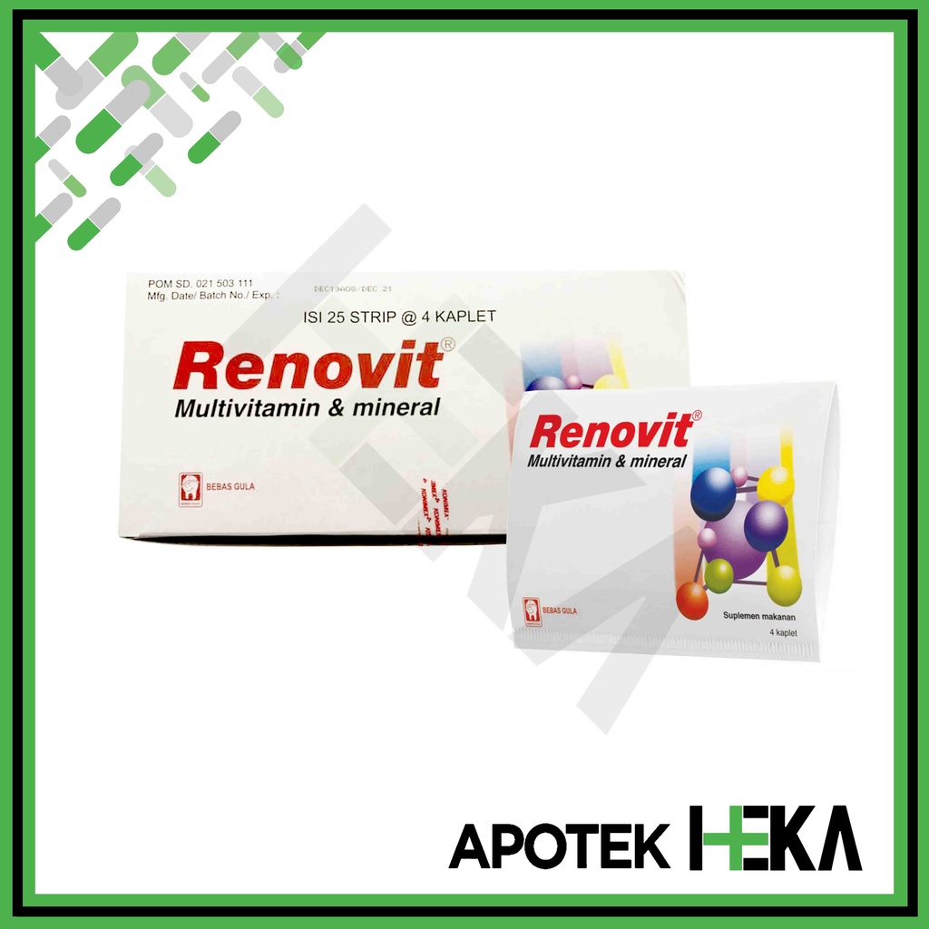 Renovit Box isi 25 Strip - Multivitamin dan Mineral (SEMARANG)