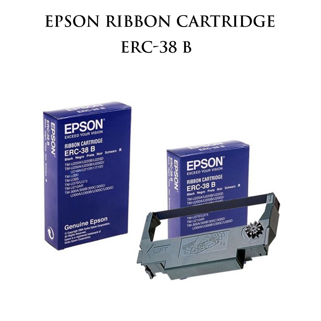 Ribbon Cartridge Pita Printer Epson ERC-38 ERC38 B TM-U220 U210 U230