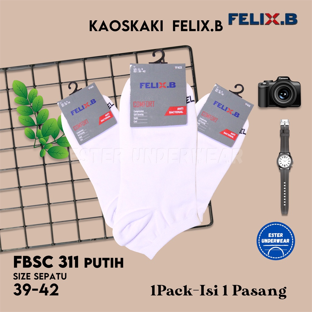 FELIX B Kaoskaki Pria Ankle Seri FBSC Isi 1 Pasang