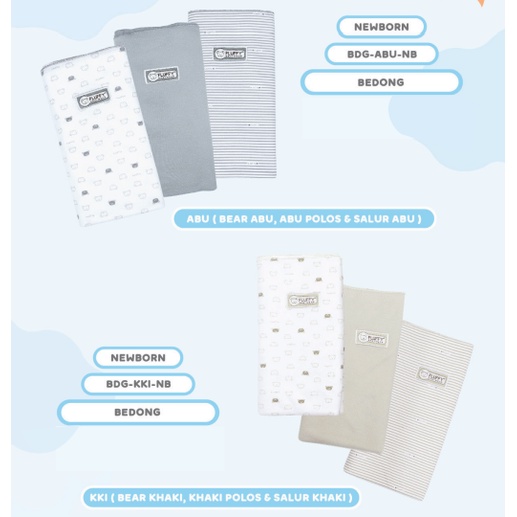 Bedong Swaddle Bayi Fluffy Baby Abu Khaki