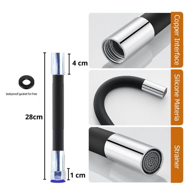 Sambungan Kran Air Flexibel 20 / 30 / 50cm UNIVERSAL 360 / Selang Air Ekstensi 1/2 Inch