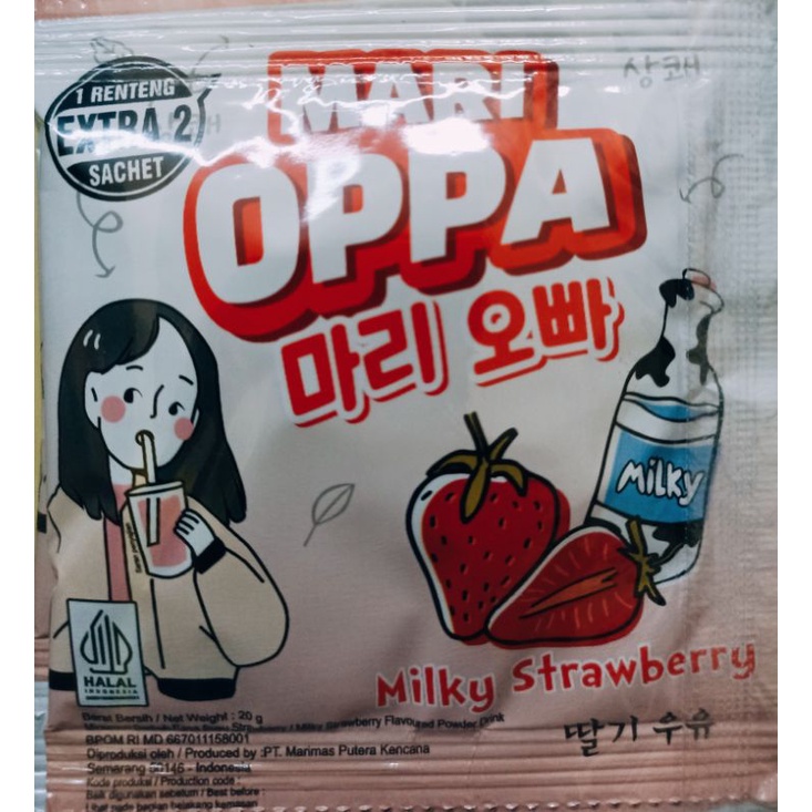 

MARI OPPA MINUMAN SUSU RASA BUAH ALA KOREA ISI 15 SCT