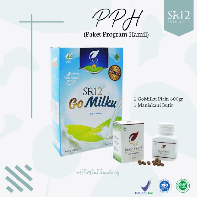Manjakani Herbal Paket Promil SR12 GoMilku Susu Etawa Bubuk GoMilku Menyuburkan Kandungan Obat Cepat