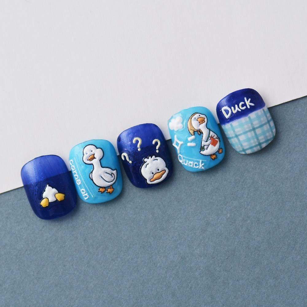 Mxbeauty Stiker Kuku Kartun Lucu Fashion Kuromi Animals Nail Stiker Bebek Nail Art Dekorasi