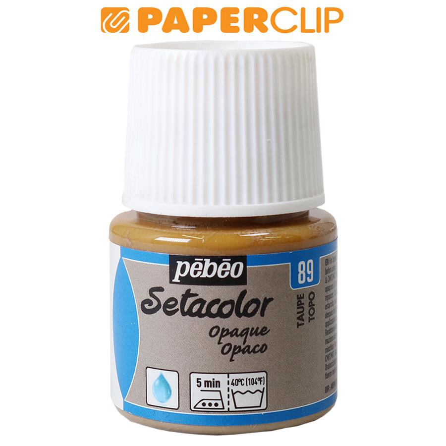 

PEBEO SETACOLOR OPAQUE FABRIC PAINT MATT 45ML 295-089 TAUPE