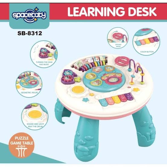 Spacebaby Learning Activity Desk SB 8312 meja main anak bayi