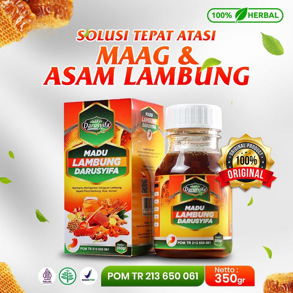 Madu Maag - Madu Lambung Darusyifa Obat Asam Lambung - Madu Maag Obat Maag