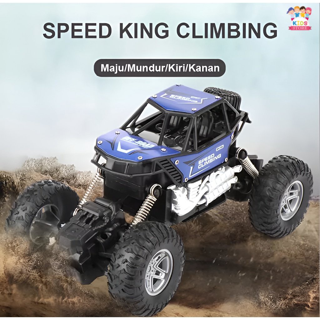 Mainan Mobil Remote Control Off Road | Mainan Anak Laki Laki Mobil Mobilan 3-4-5-6 Tahun | King Climbing 4WD