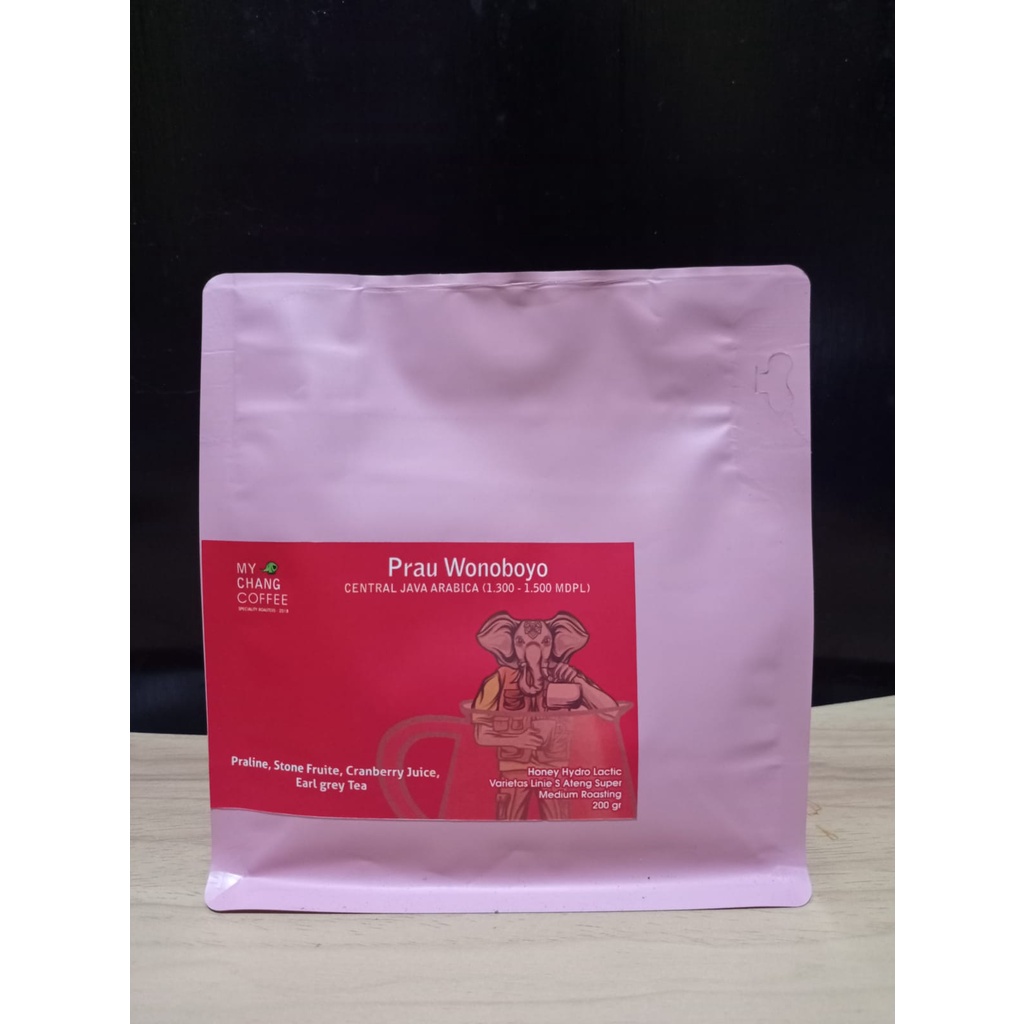 

Kopi Arabika Prau Wonoboyo 200gr Honey Hydro Lactic Medium Roasting My Chang Coffee