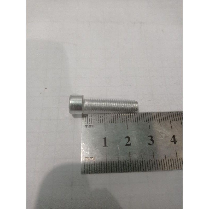 Baut L 6x25 m6x25 krom stainless kualitas import