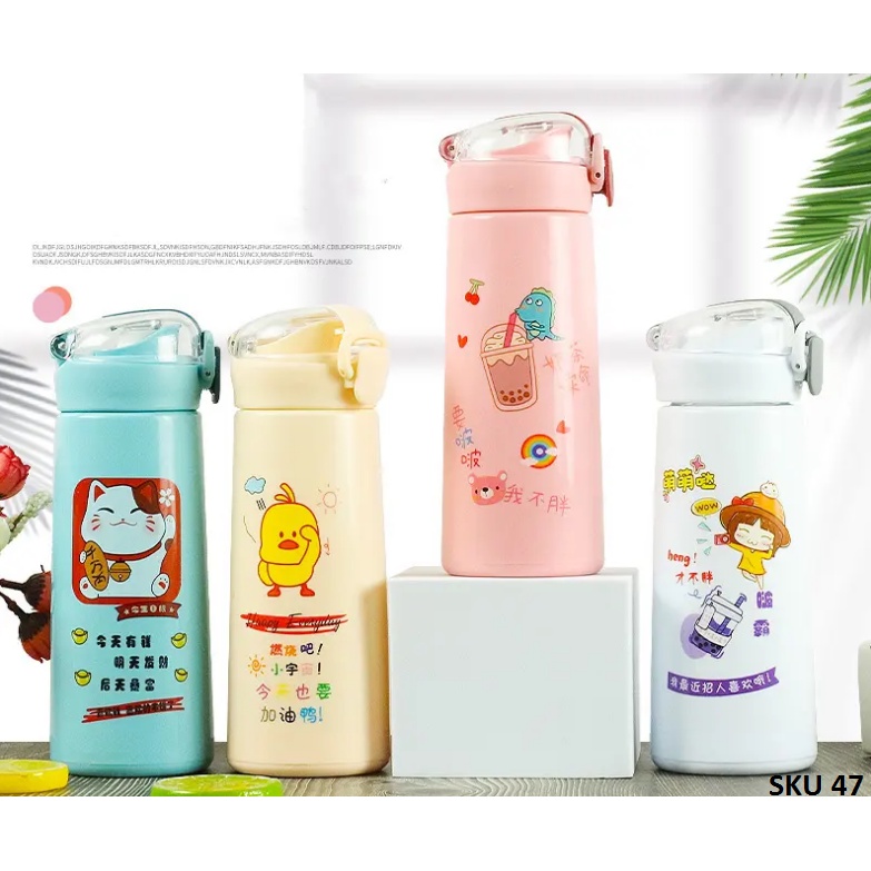 BOTOL MINUM ANAK KARAKTER LUCU / BOTOL MINUM 380ML