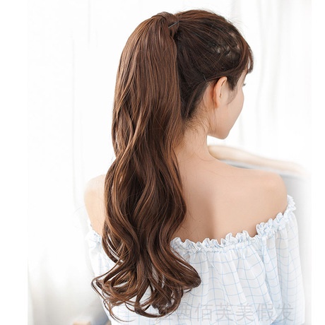 Hair clip pony tail ponitail korea curly rambut palsu curly berkualitas